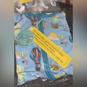Bamboo Kai Blue & Co. Hot Air Balloon Baby Onesie